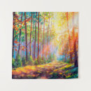 Zoek naar kleurrijke bomen kunst Schilderij