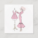 Zoek naar mode illustratie visitekaartjes Waterverf