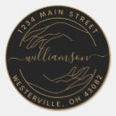 Zoek naar eigen stickers Elegant rond logo