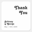 Zoek naar thank you vierkante stickers Bruid