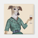 Zoek naar grappige wijn magneten Dog with wine
