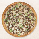 Zoek naar vlees onderzetters Pizza