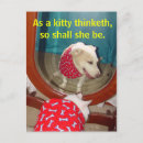 Zoek naar denker briefkaarten Kat