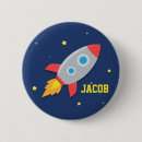 Zoek naar ruimtevaart buttons Raket