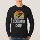 Zoek naar backgammon speler tshirts Game