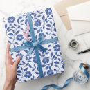 Zoek naar bloem cadeaupapier Blauw