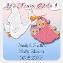 Zoek naar tweeling baby shower stickers Voor iedereen