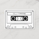 Zoek naar cassette visitekaartjes Disk jockey