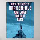 Zoek naar onmogelijk posters Motivatie