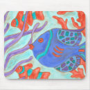 Zoek naar vis muismatten Schilderij