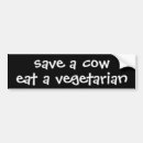 Zoek naar vegetariër bumperstickers Grap
