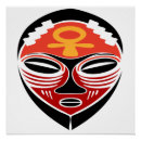 Zoek naar tiki maskers posters Kleurrijk