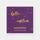 Zoek naar goud paarse servetten Voor iedereen