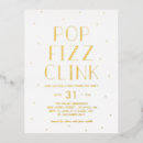 Zoek naar pop fizz clink uitnodigingen Nieuwjaarsfeest