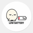 Zoek naar batterij stickers Uitgeput