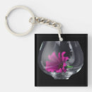 Zoek naar wijn glas sleutelhangers Zwart
