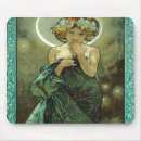 Zoek naar alphonse mucha muismatten Bloemen