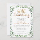 Zoek naar 50ste huwelijk uitnodigingen Vijftigste trouwdag