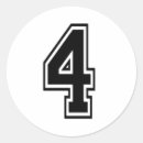 Zoek naar nummer vier stickers Sport