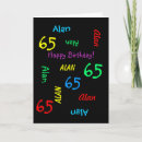 Zoek naar 65ste verjaardagskaarten Zwart