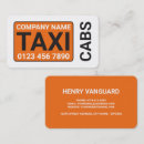 Zoek naar gele taxi visitekaartjes Taxichauffeur