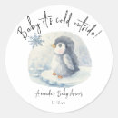 Zoek naar winter dieren stickers Winter baby shower
