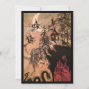 Zoek naar heksen bezem briefkaarten Spookachtig