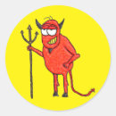 Zoek naar grappige duivel stickers Cartoon