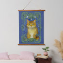 Zoek naar retro kat kunst Blauw