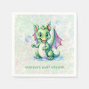 Zoek naar groene draak servetten Waterverf