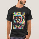 Zoek naar vintage 1957 tshirts Jarig