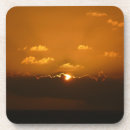 Zoek naar wolken onderzetters Zonsondergang