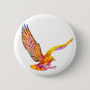 Zoek naar roofvogels buttons Schattig