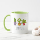 Zoek naar cute cactus mokken Illustratie