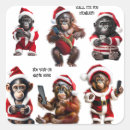 Zoek naar grappige telefoon stickers Chimpansee