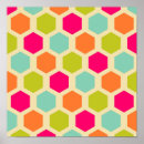 Zoek naar hexagon kunst Roze