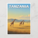 Zoek naar girafe briefkaarten Tanzania