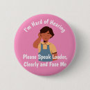 Zoek naar hard van hoorzitting buttons Elk persoon