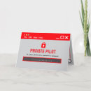 Zoek naar piloot felicitatiekaarten Vliegtuig