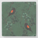 Zoek naar zwarte vogel onderzetters Bladeren