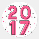 Zoek naar nieuwjaar stickers Typografie