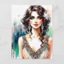 Zoek naar vintage art briefkaarten Waterverf