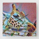 Zoek naar giraffe klokken Schattig