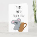 Zoek naar grappige koala kaarten Pun