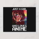 Zoek naar japanse anime briefkaarten Meisje