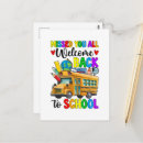 Zoek naar buschauffeur briefkaarten Gele schoolbus