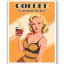 Zoek naar grappige koffie stickers Maar eerst koffie