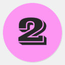 Zoek naar nummer twee stickers Elk persoon