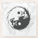 Zoek naar yin yang symbool onderzetters Spiritueel