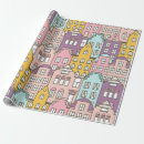 Zoek naar gebouwen cadeaupapier Blauw